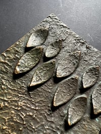 Image 2 of Lateral Bronze Door Handle with Leaf-Shaped Design