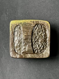 Image 1 of Sculptural Bronze Door Handle with Abstract Design