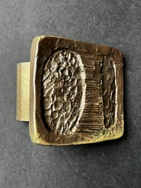 Image 2 of Sculptural Bronze Door Handle with Abstract Design