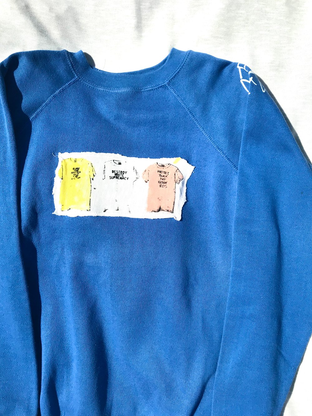 three tee’s one sweatshirt sweatshirt