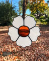 Stained glass hanging flower