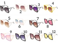 Image 5 of Oversized Lightning Bolt Sunglasses (12 Options)
