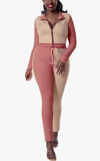 Image 1 of Two Tone Jogger Set
