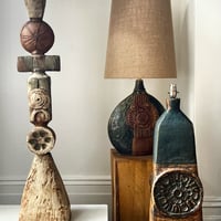 Image 2 of Early Ceramic Totem Lamp by Bernard Rooke, 1960s