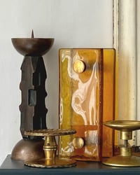 Image 2 of Pair of Cast Bronze Candlesticks (Hire Only)