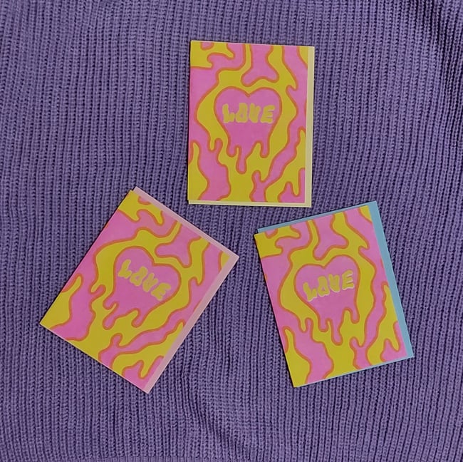 Love Riso Printed Cards