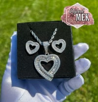 Large Heart Pendant set