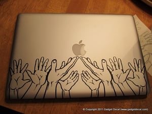 Image of MacBook Decal - Hands!