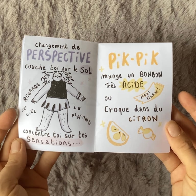 MINI-ZINE Petites techniques d’urgences pour crises d anguoisses Image 5