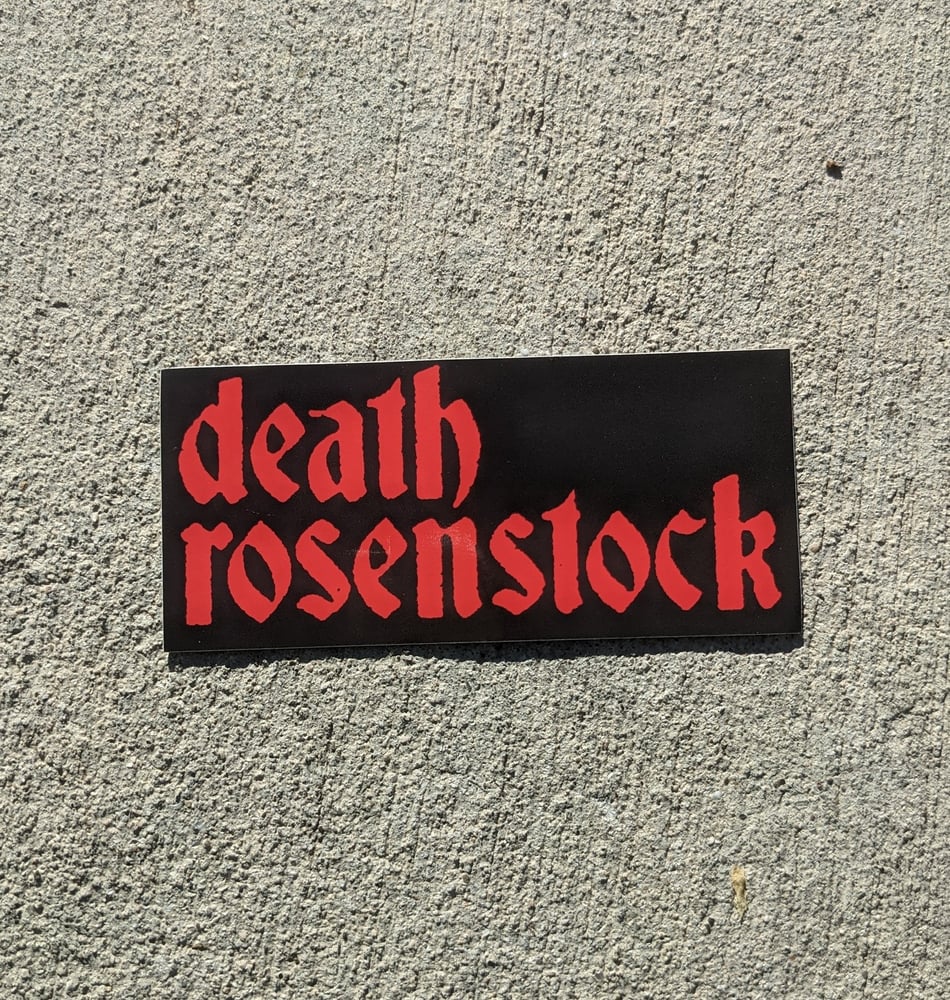 Image of DEATH ROSENSTOCK STICKER