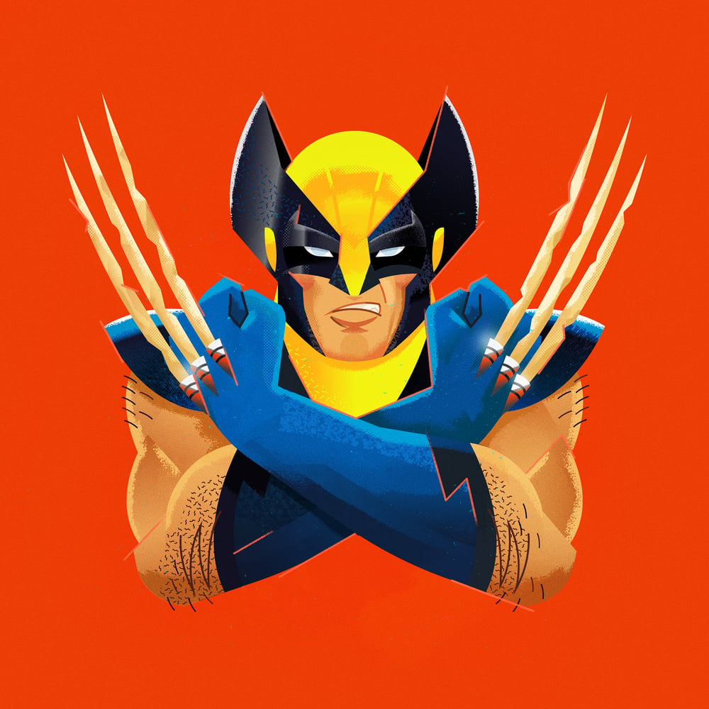 Portrait of Wolverine (Reg. & Bone Claw Variant) - Prints and Keychains