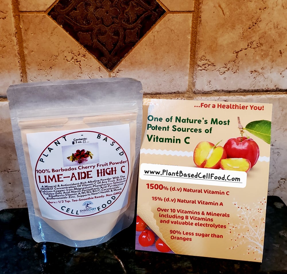 Wild LIME-AIDE HIGH C Barbados Cherry Powder/Frozen Juice-Diabetes-Immunity-Mood-Circulation-Heart