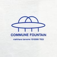 Image 3 of FOUNTAIN × commune<br>"nishihara 2 taroona" The Art of Refreshment Tshirt with stickers