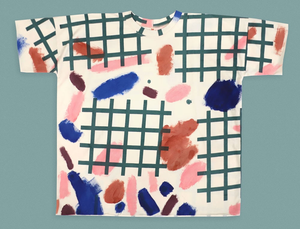 Image of GRIDS AND STROKES UNISEX TSHIRT