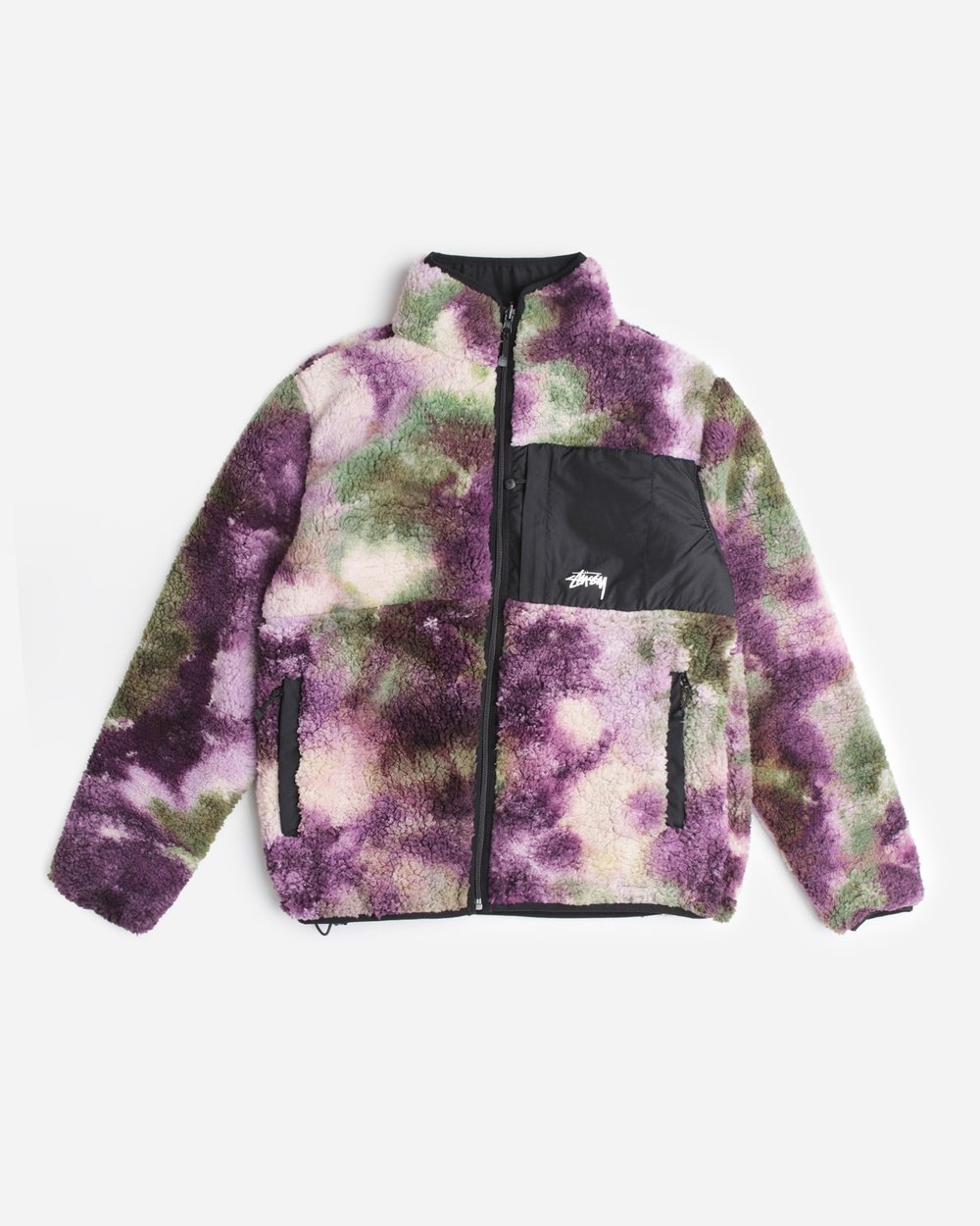 Tie Dye Reversible Micro Fleece Jacket 2021 Polar Fleece Jacket