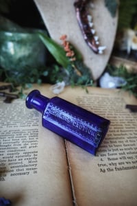 Image 4 of Antique Cobalt Poison Bottle 