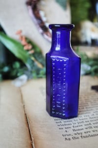 Image 5 of Antique Cobalt Poison Bottle 