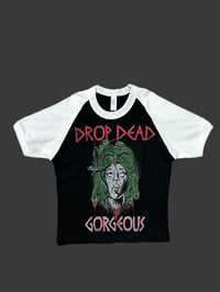 Image 1 of 'Drop Dead Gorgeous Medusa' Cropped Raglan