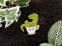 Image 1 of Tea Rex Hard Enamel Pin