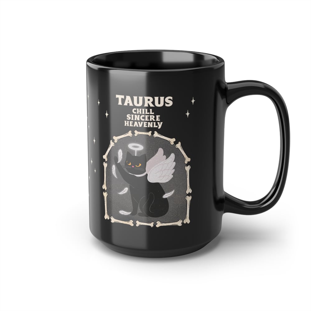 Image of HALLOWEEN CAT ASTROLOGY MUG