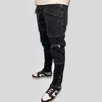 Image 2 of Black Buttons Jean