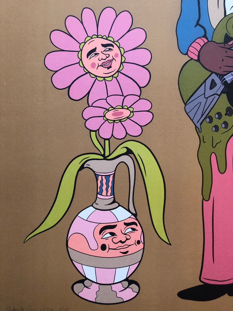 MICHAEL KIWANUKA TOUR POSTER PARIS - ARTIST PROOF EDITION OF