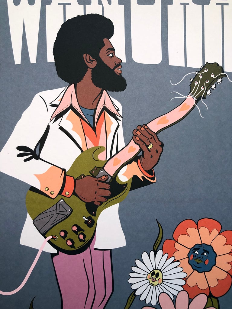 MICHAEL KIWANUKA BRIXTON POSTER - ARTIST PROOF EDITION OF 30 LITHO Image 3