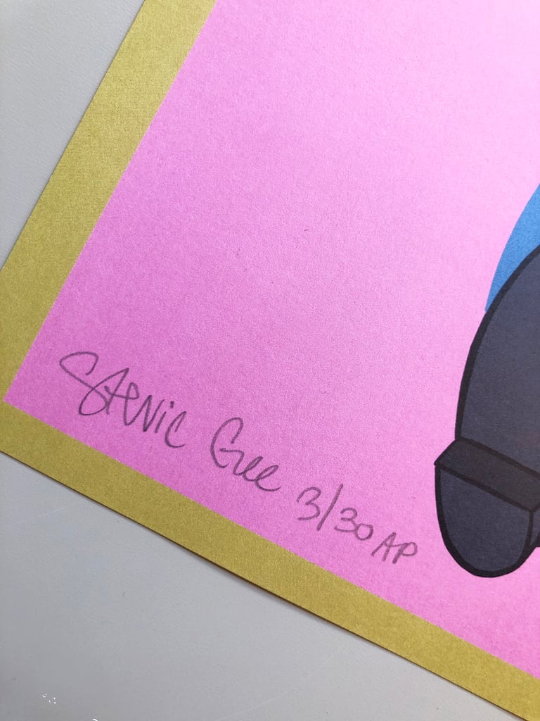 MICHAEL KIWANUKA TOUR POSTER ROUBAIX - ARTIST PROOF EDITION OF 30 LITHO Image 5