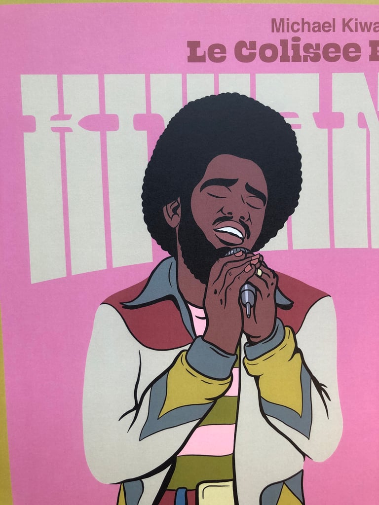 MICHAEL KIWANUKA TOUR POSTER ROUBAIX - ARTIST PROOF EDITION OF 30 LITHO Image 2