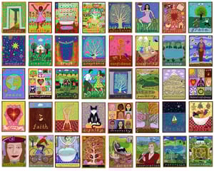Image of Community- illumination series print on wooden plaque