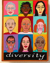Image 2 of Diversity- illumination series print on wooden plaque