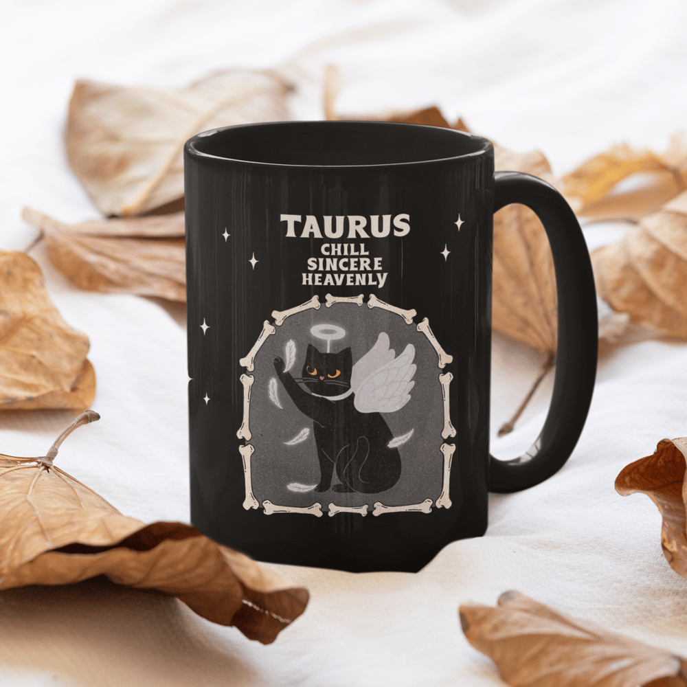 Image of HALLOWEEN CAT ASTROLOGY MUG