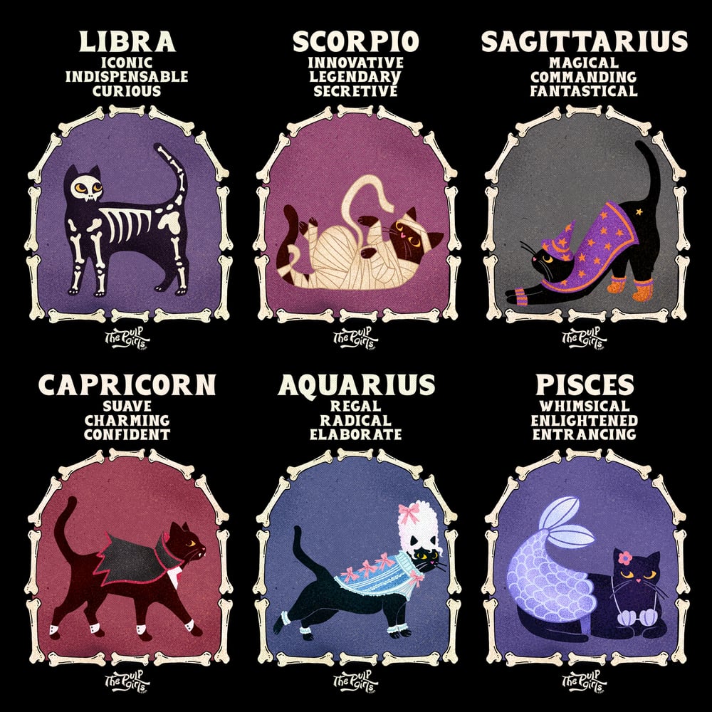 Image of HALLOWEEN CAT ASTROLOGY MUG