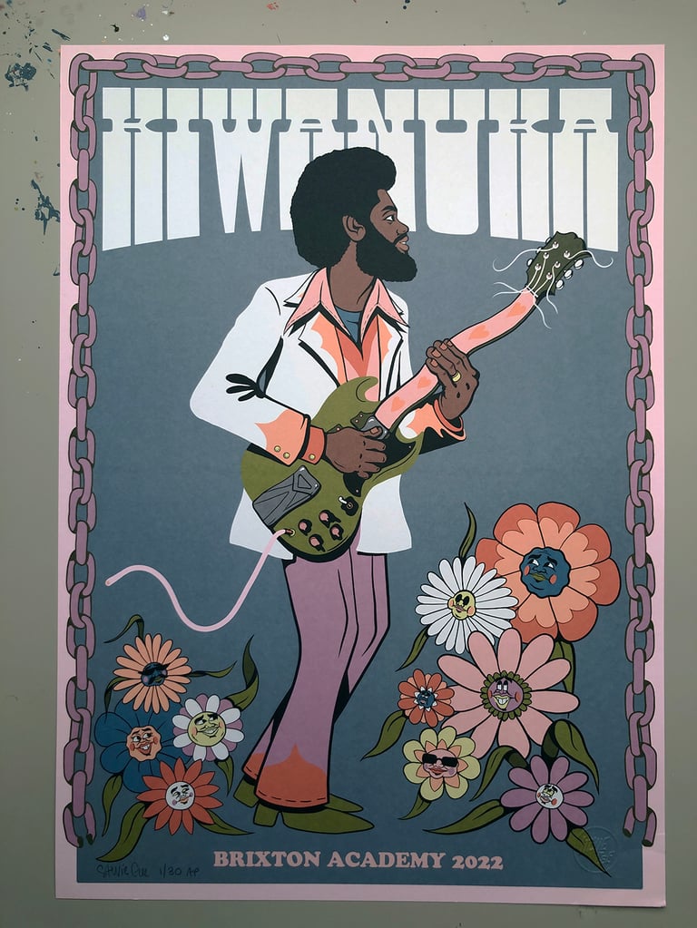 MICHAEL KIWANUKA BRIXTON POSTER - ARTIST PROOF EDITION OF 30 LITHO
