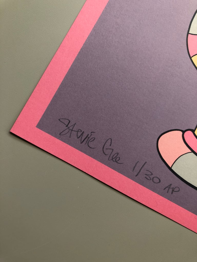 MICHAEL KIWANUKA TOUR POSTER MADRID- ARTIST PROOF EDITION OF 30 LITHO Image 4