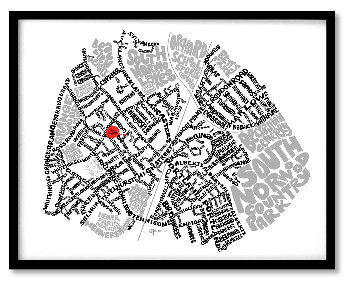 Image of South Norwood & Anerley SE25 London Street map