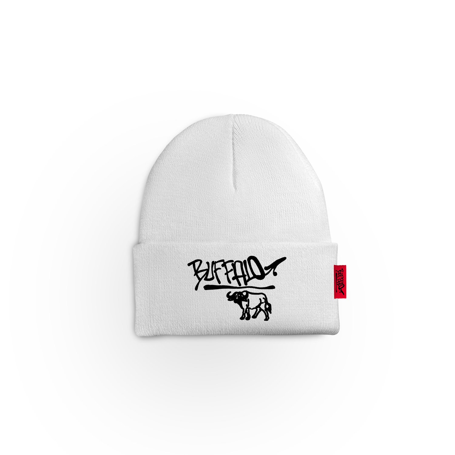 "BUFFALO" WHITE BEANIE