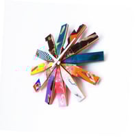 Image 1 of WheelBurn Skateboard Clock - 10.5" Dia. Wall Clock by Deckstool. 