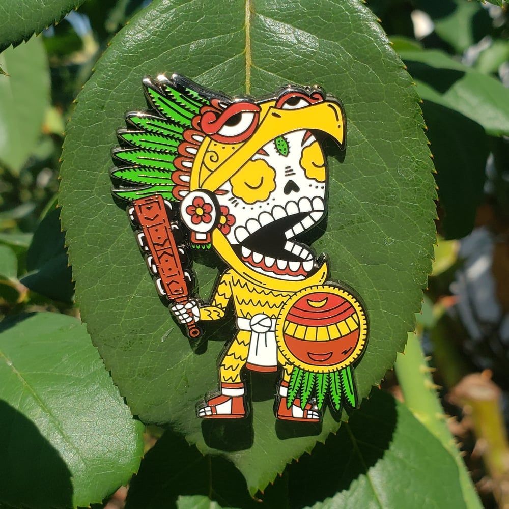 Guerrero Águila Calavera Enamel Pin 