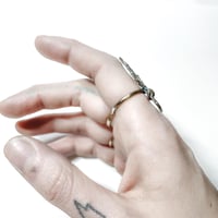 Image 4 of Black Veil + AO Mini Spider ring in sterling silver or 10k gold