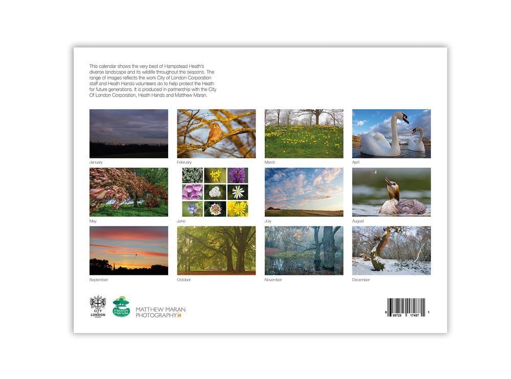 Image of Hampstead Heath Calendar - 2023