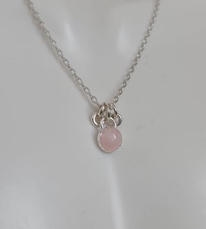 Image of 6mm Stone Necklace w/ Rings