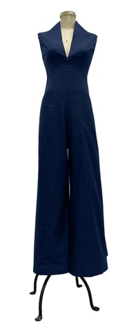 Image 1 of Augustus Blackwell jumpsuit Navy Flannel