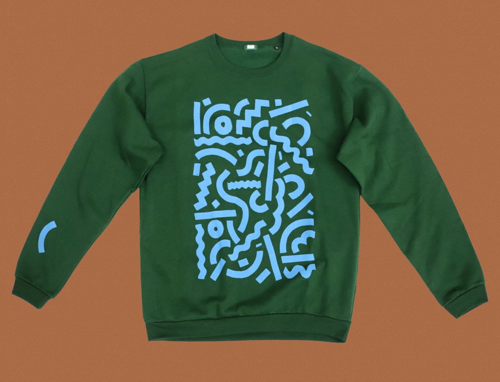 Image of GREEN UNISEX SWEATSHIRT