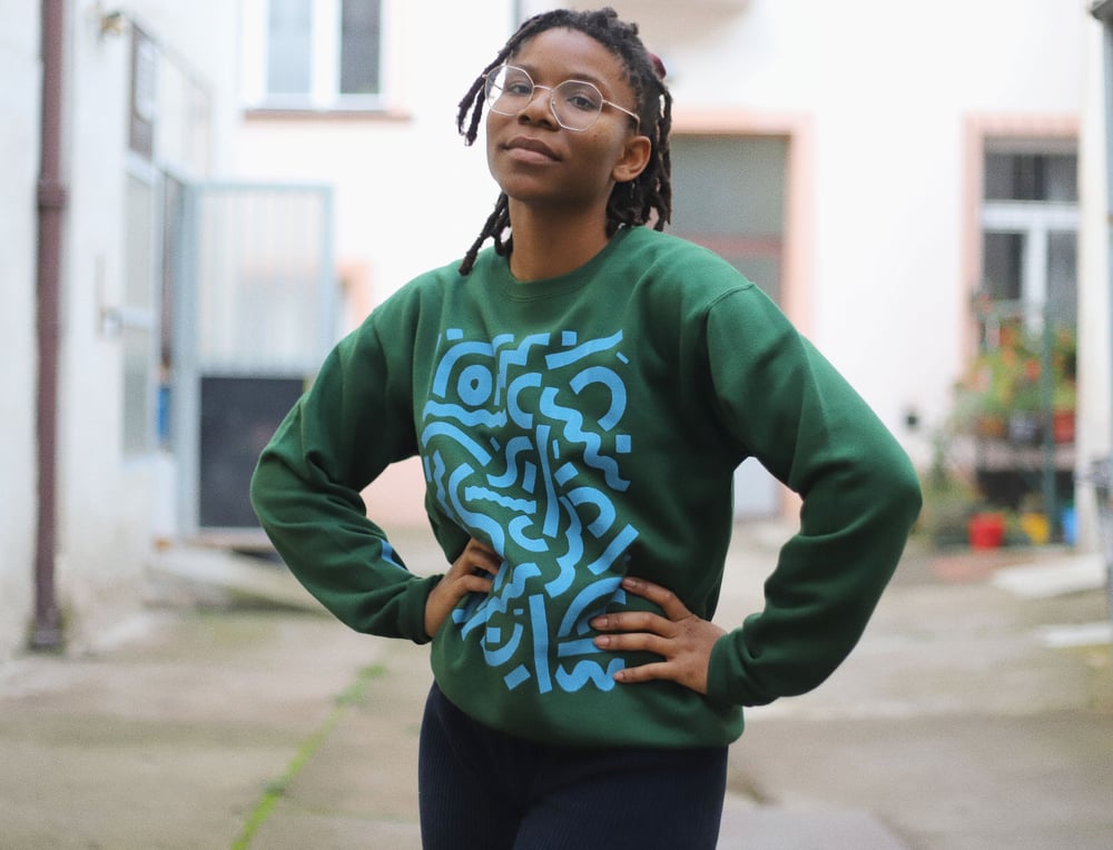 Image of GREEN UNISEX SWEATSHIRT