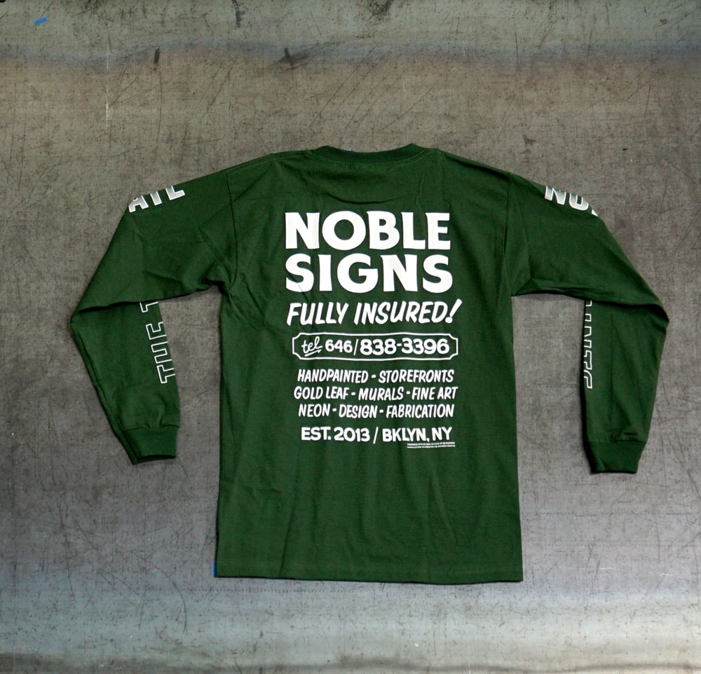 Noble Signs Official “Shop” Long Sleeve (Green)