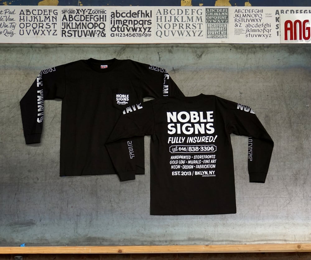 Noble Signs Official “Shop” Long Sleeve (Black)