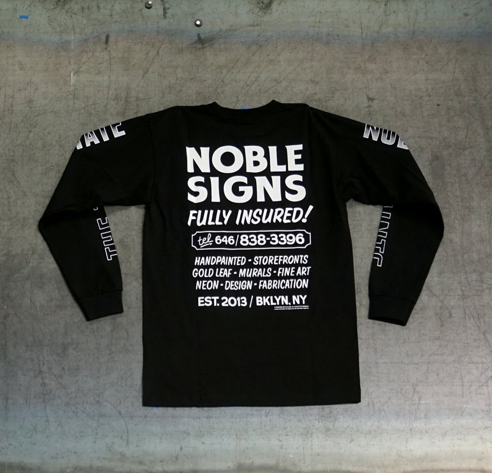 Noble Signs Official “Shop” Long Sleeve (Black)
