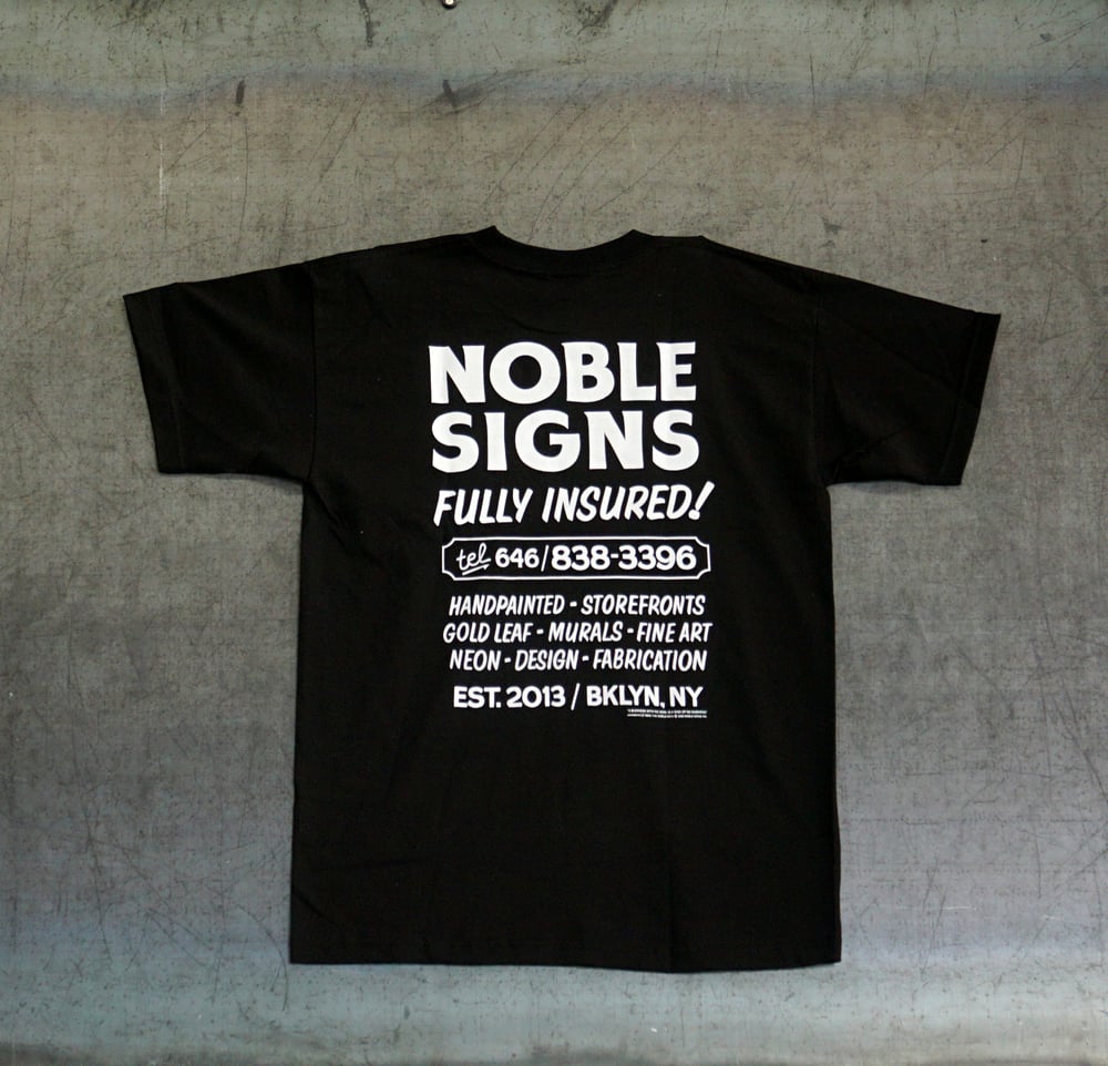 Noble Signs Official “Shop” T-Shirt (Black)