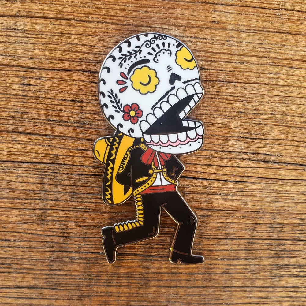 Folklorico Calavera Man Enamel Pin